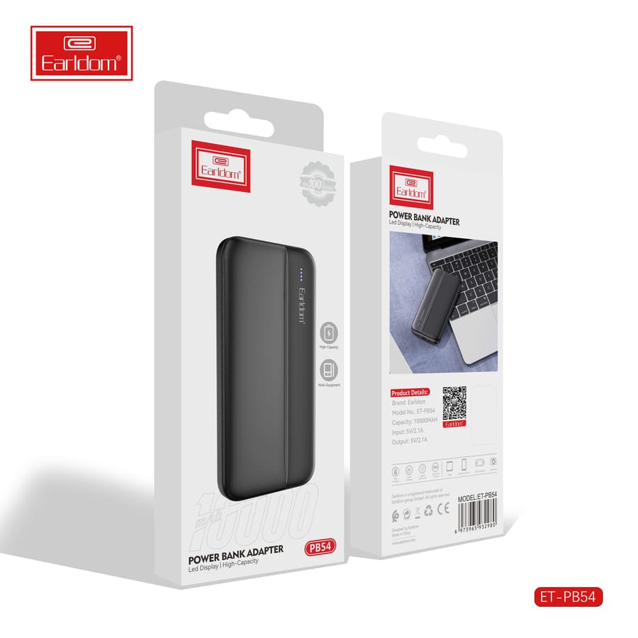 Earldom Power Bank 10000mAh USB Type-C